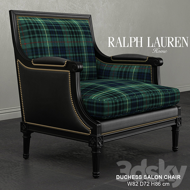 Ralph Lauren DUCHESS SALON CHAIR 3DSMax File - thumbnail 1