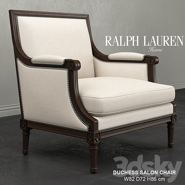 Ralph Lauren DUCHESS SALON CHAIR 3DSMax File - thumbnail 2