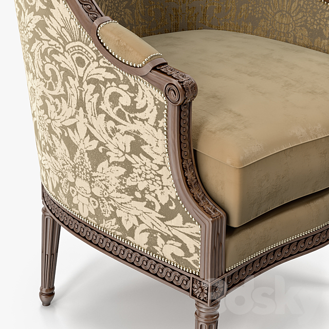 Ralph Lauren Home Victoria Falls Louis XVI Chair 3DSMax File - thumbnail 2