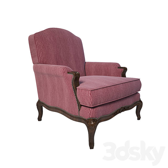 ralph lauren Noble Estate Club Chair 3DS Max Model - thumbnail 2