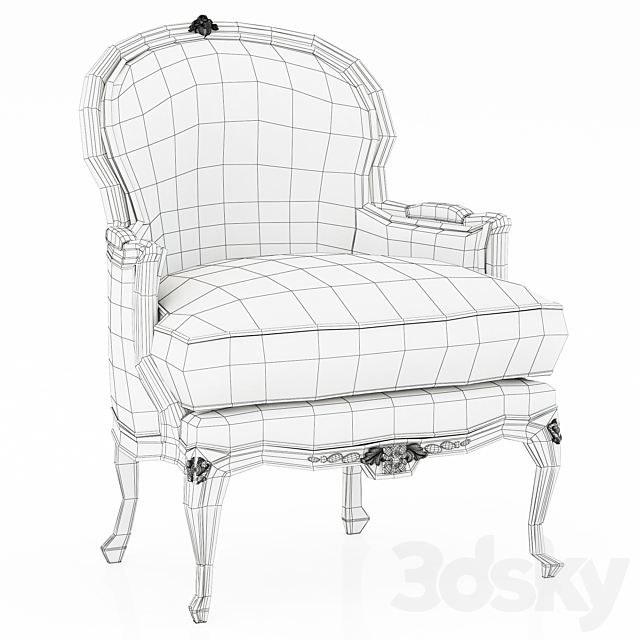 Ralph Lauren ST. GERMAIN OCCASIONAL CHAIR 3ds Max - thumbnail 3