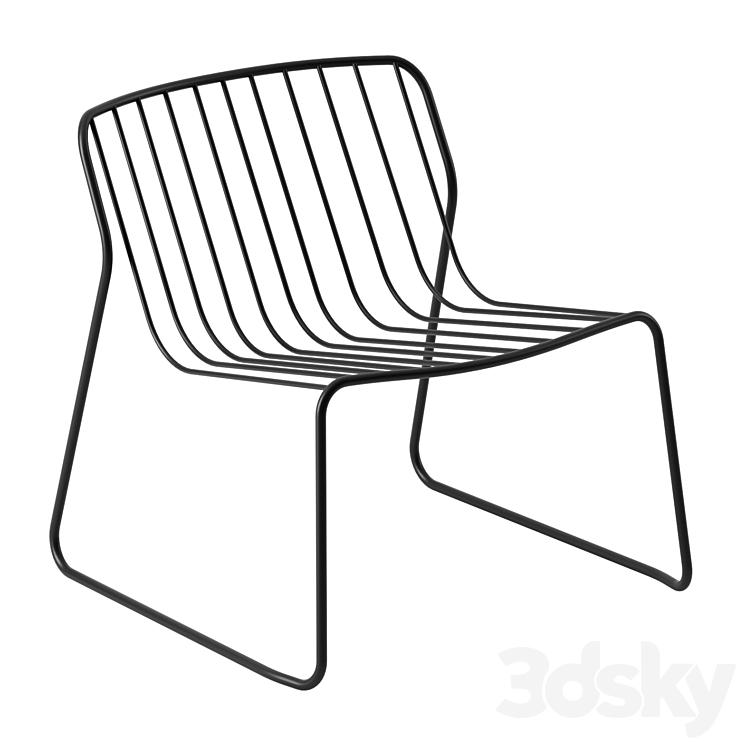 Randa Nude armchair by Arrmet 3DS Max Model - thumbnail 1