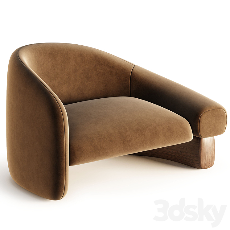 Raphael Navot Acrostic Overlay Armchair 3DS Max Model - thumbnail 2