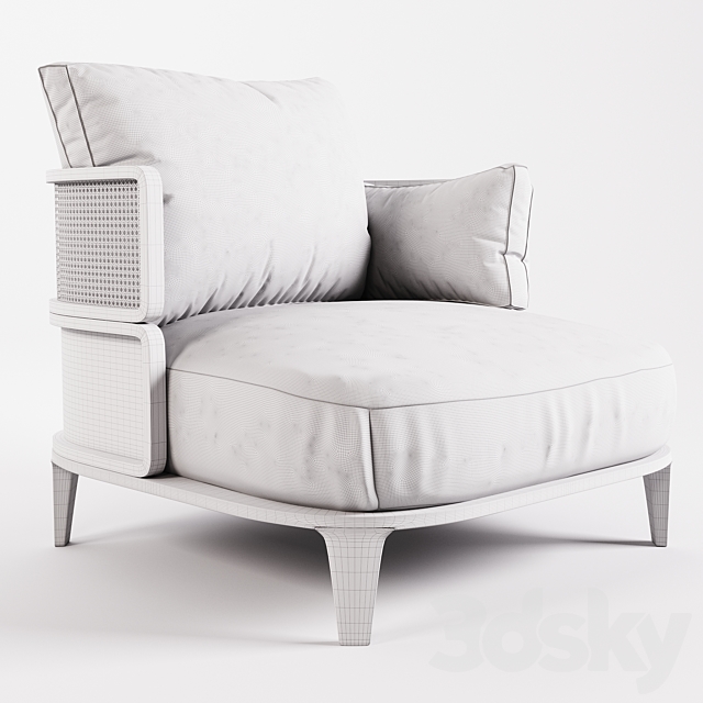 Rattan Sofa GTV Promenade Lounge 3DSMax File - thumbnail 2