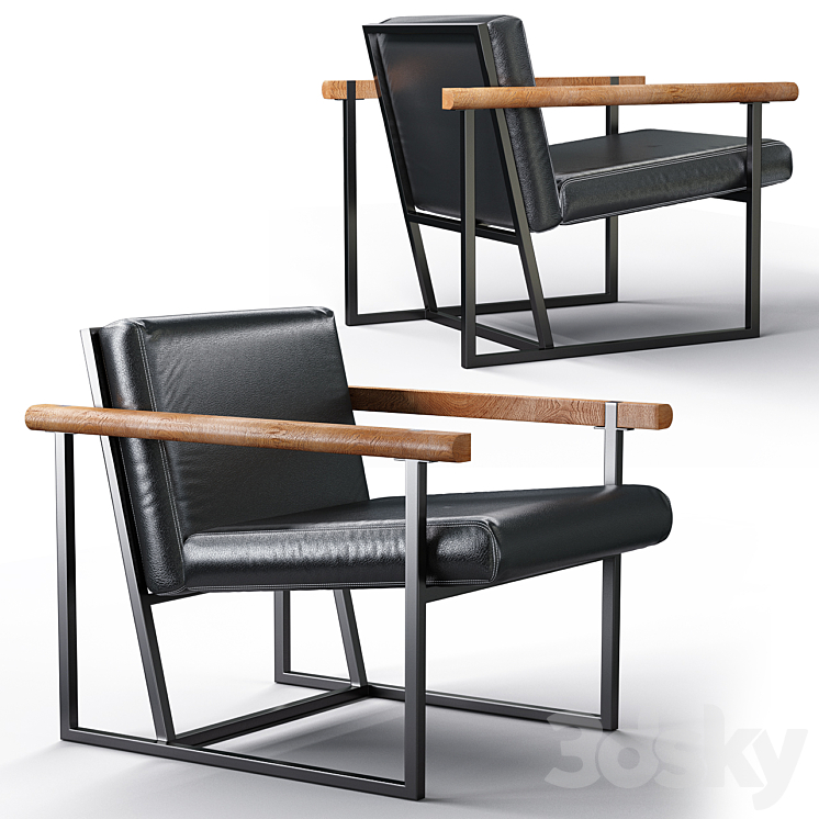 Ray armchair 3DS Max - thumbnail 1