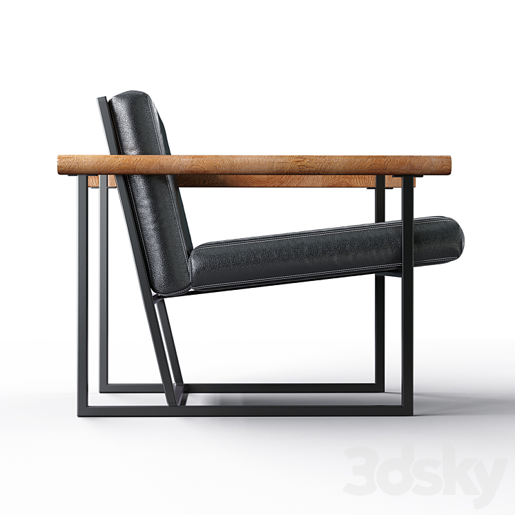 Ray armchair 3DS Max - thumbnail 2