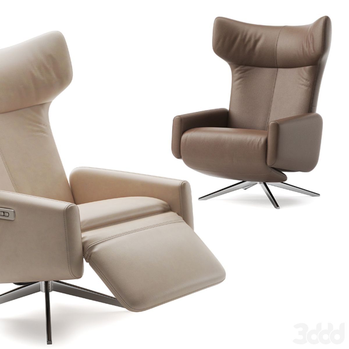 Reclining Chair John Lewis Dane Electric Recliner Armchair 3DS Max - thumbnail 3