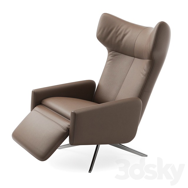 Reclining Chair John Lewis Dane Electric Recliner Armchair 3DSMax File - thumbnail 3