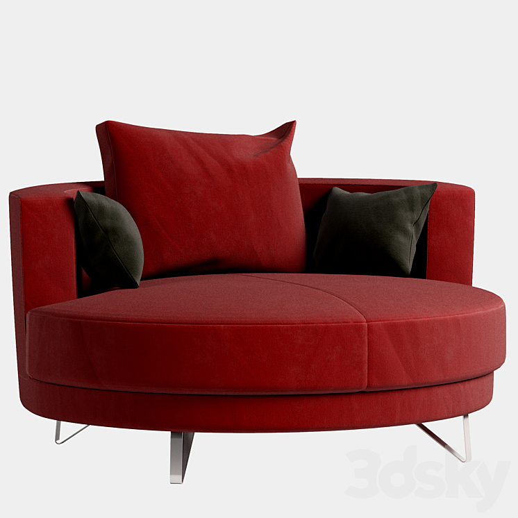 Reddeboo chair 3DS Max - thumbnail 2