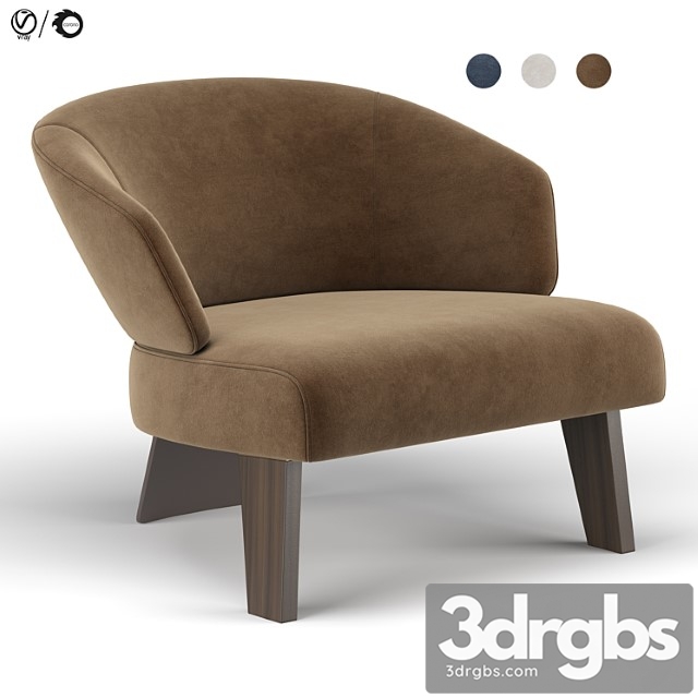 Reeves Large Armchair 2 3dsmax Download - thumbnail 1