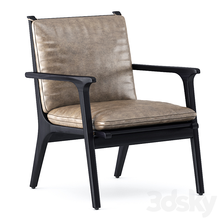 REN DINING LOUNGE CHAIR SMALL 3DS Max - thumbnail 1