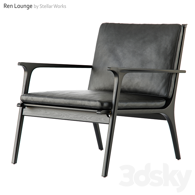 Ren Lounge Chair Large by Stellar Works 3DSMax File - thumbnail 1