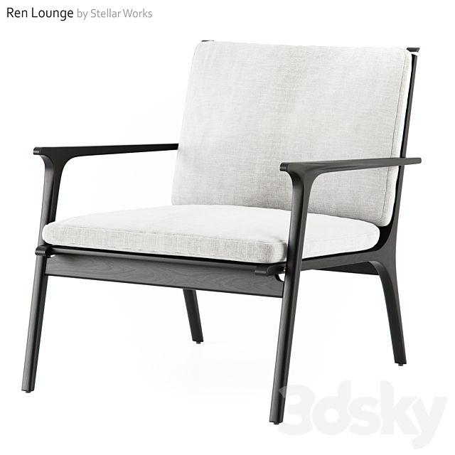 Ren Lounge Chair Large by Stellar Works 3DSMax File - thumbnail 3