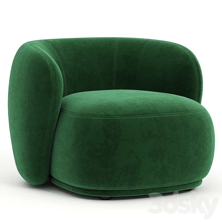 Rene Armchair by Merediani 3DS Max Model - thumbnail 1