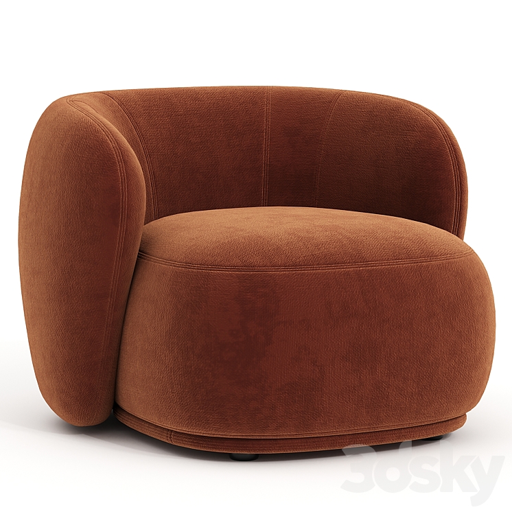 Rene Armchair by Merediani 3DS Max Model - thumbnail 2