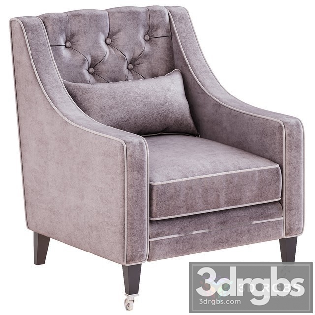 Renoar Armchair 3dsmax Download - thumbnail 1