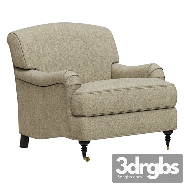 Restoration hardware barclay chair 3dsmax Download - thumbnail 1