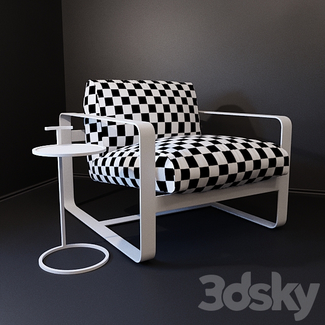 Restoration Hardware Chair 3ds Max - thumbnail 3