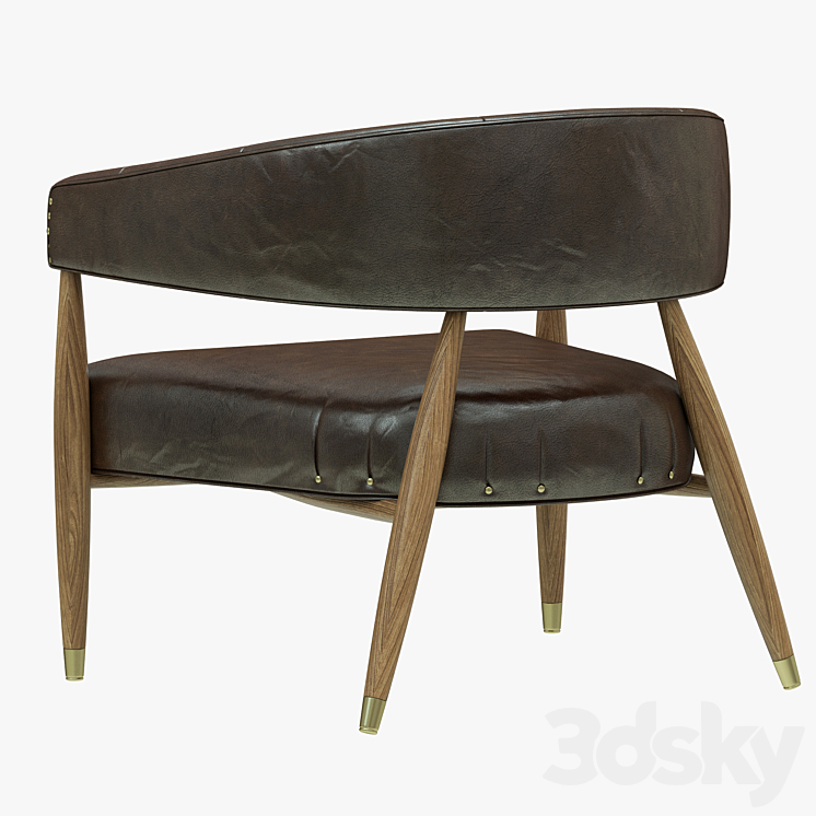 Restoration Hardware Jensen Chair 3DS Max - thumbnail 2