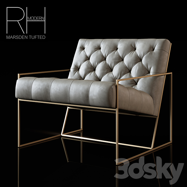 Restoration Hardware Modern – Marsden Tufted 3DSMax File - thumbnail 1