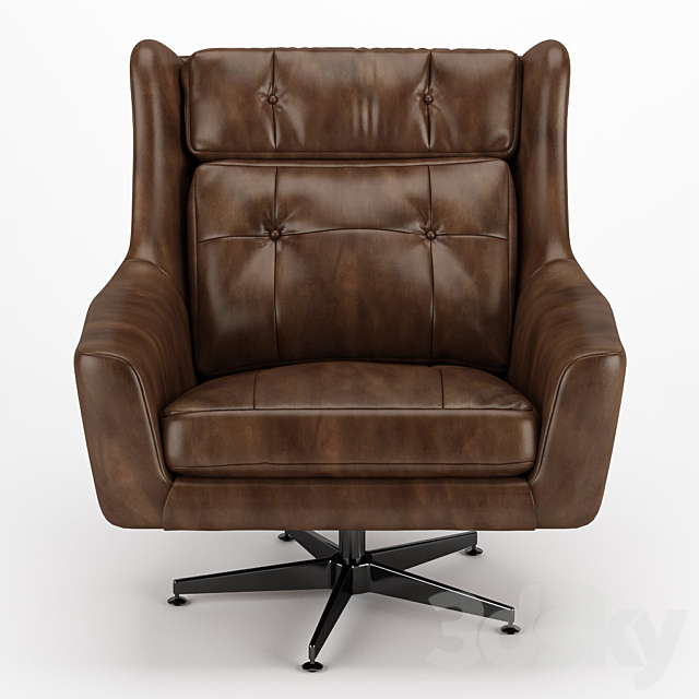 Restoration Hardware Motorcity Chair 3ds Max - thumbnail 2