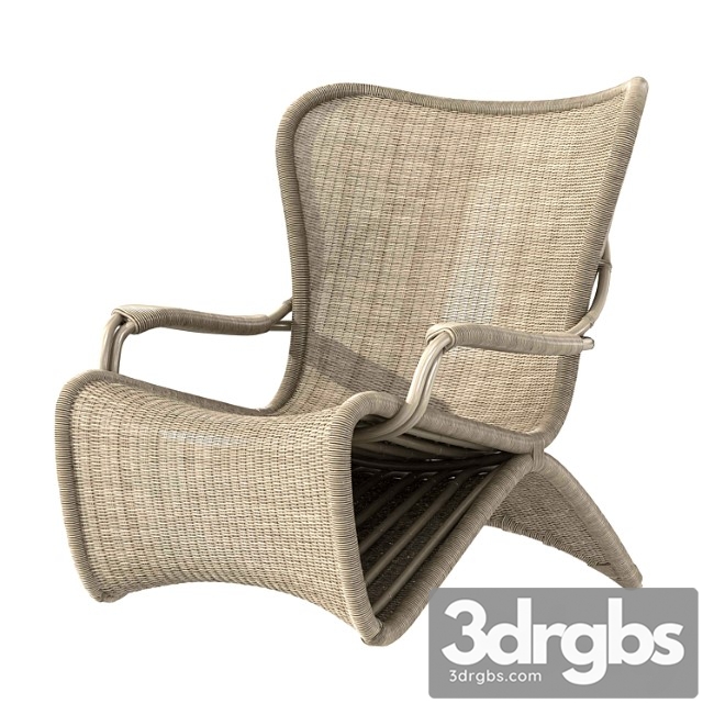 Restoration Hardware Palmeria Lounge Chair 3dsmax Download - thumbnail 1