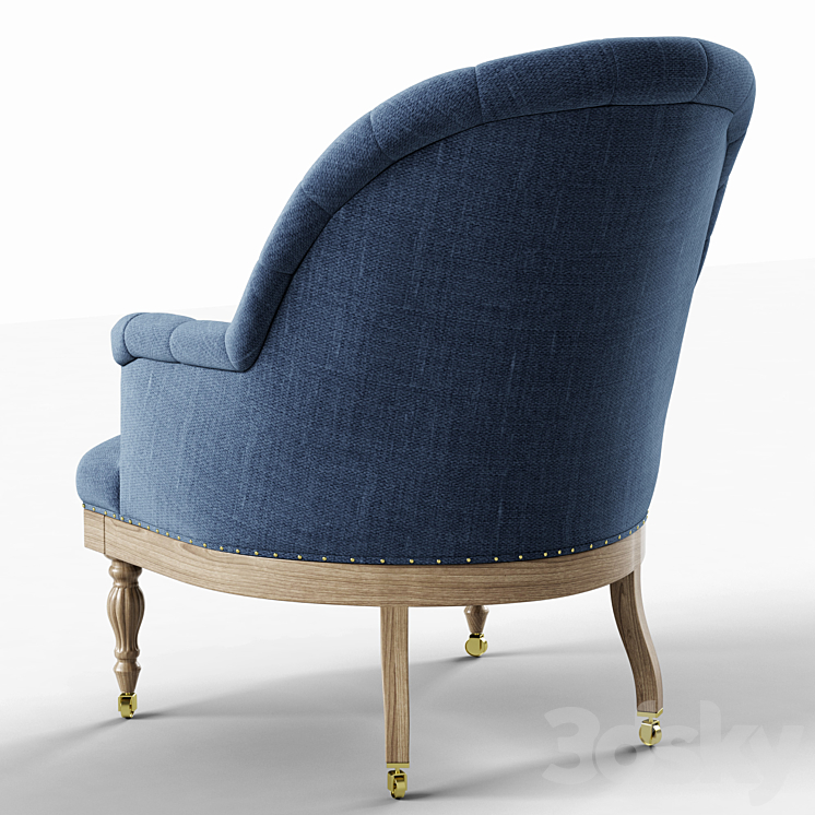 Restoration Hardware Vallette Chair 3DS Max - thumbnail 2