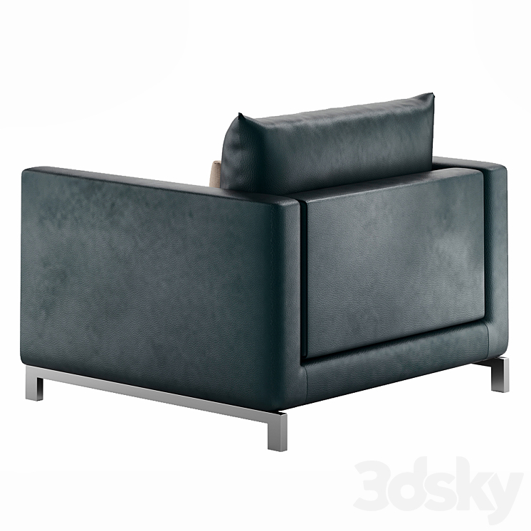 Reversi armchair by Molteni & C 3DS Max Model - thumbnail 2