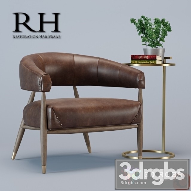 RH Jensen Armchair 3dsmax Download - thumbnail 1