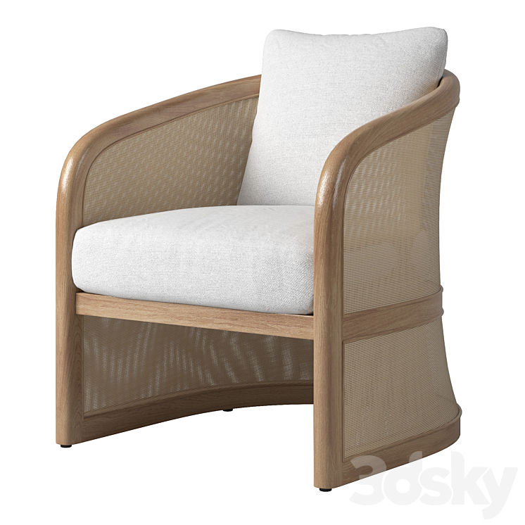 RH LUCIA LOUNGE CHAIR 3DS Max - thumbnail 1