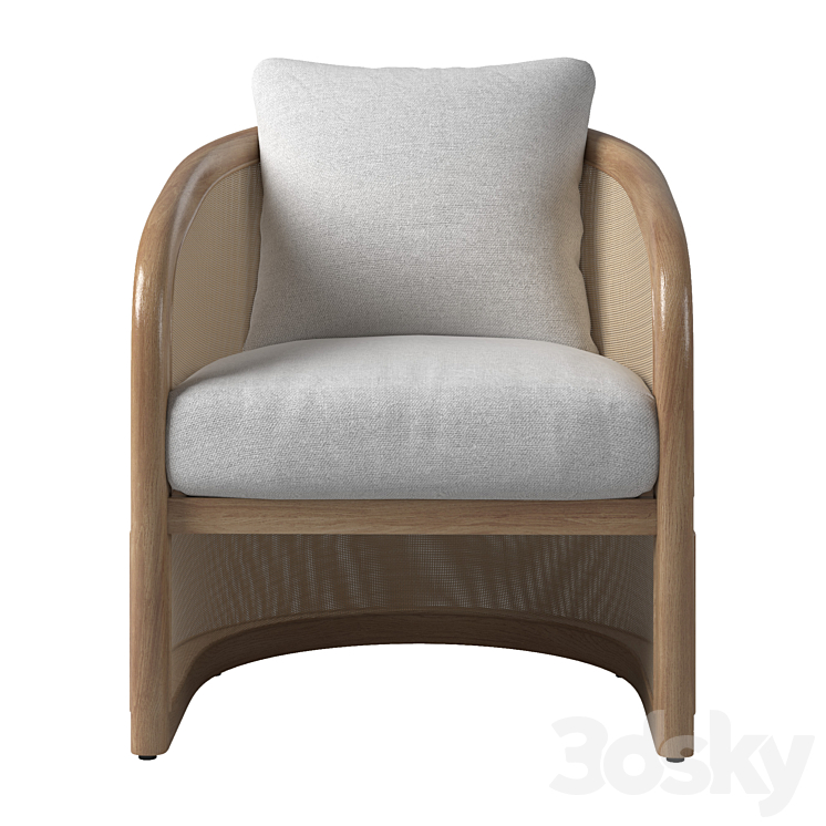 RH LUCIA LOUNGE CHAIR 3DS Max - thumbnail 2