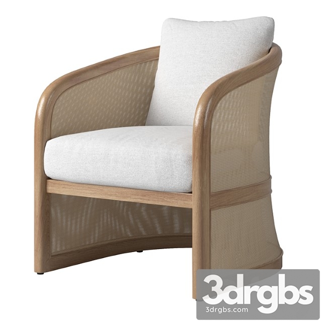 Rh Lucia Lounge Chair 3dsmax Download - thumbnail 1