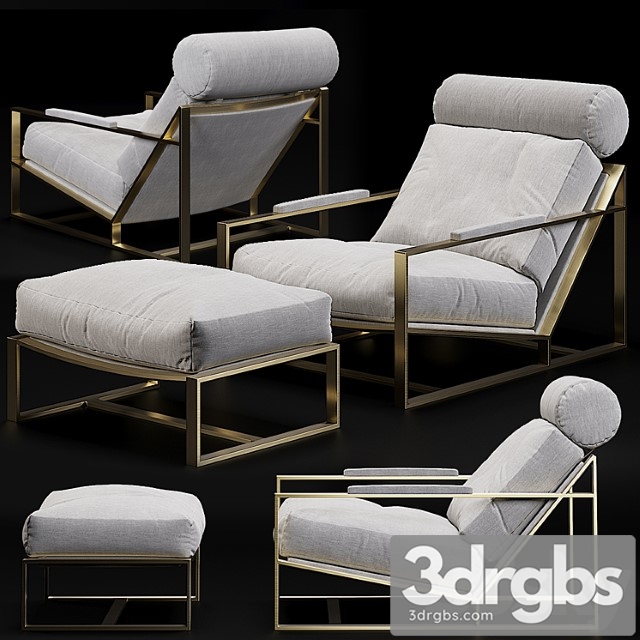 Rh milo baughman model  3dsmax Download - thumbnail 1