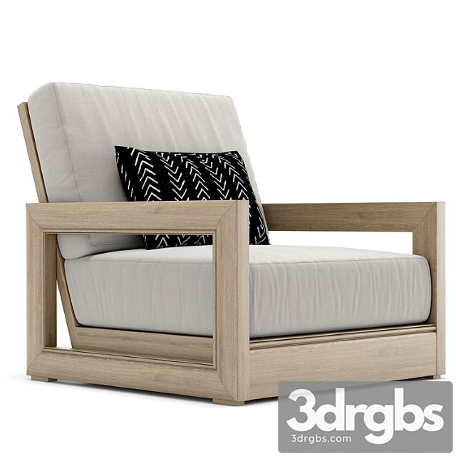 RH Outdoor Costa Armchair 3dsmax Download - thumbnail 1