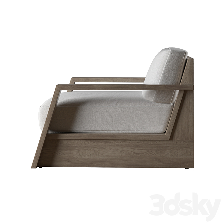 RH TROPEA LOUNGE CHAIR 3DS Max - thumbnail 2