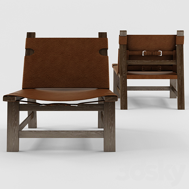 rhsorenleatherchair 3ds Max - thumbnail 2