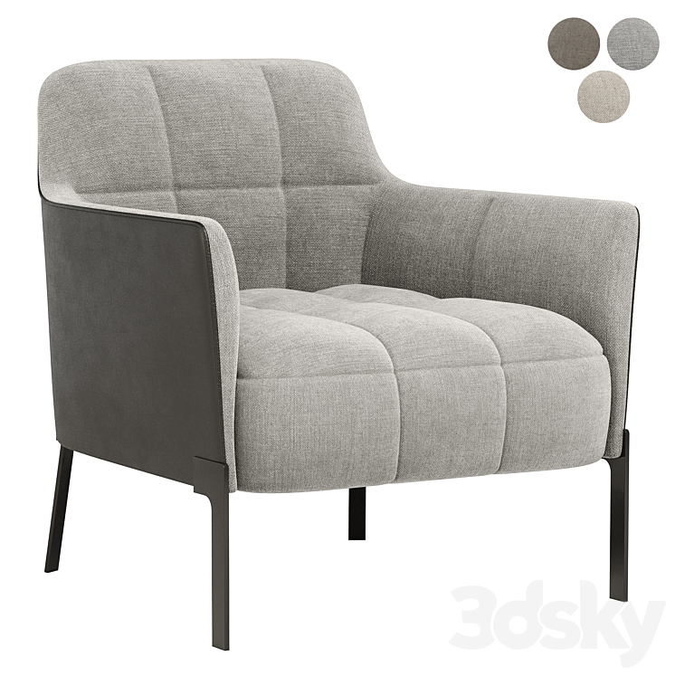 RIBOT armchair by HC28 Cosmo 3DS Max Model - thumbnail 1