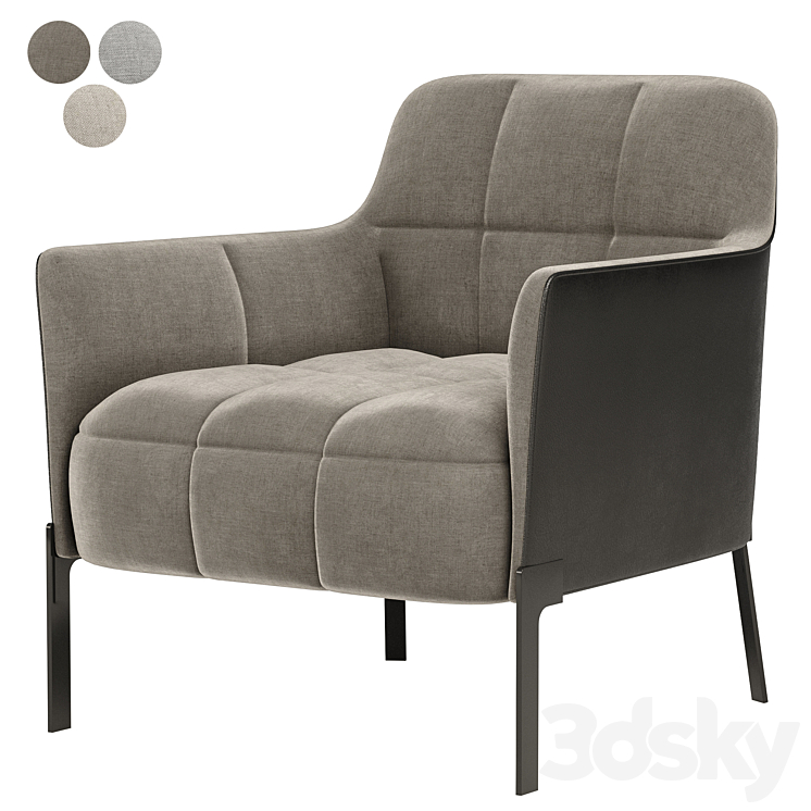 RIBOT armchair by HC28 Cosmo 3DS Max Model - thumbnail 2