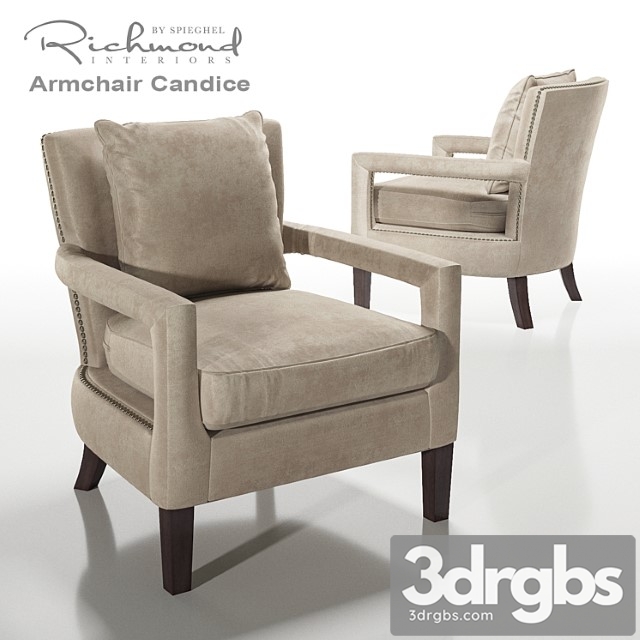 Richmond Armchair Candice 3dsmax Download - thumbnail 1