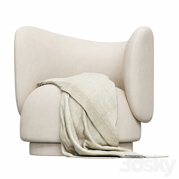 Rico Lounge Chair 3DS Max Model - thumbnail 3