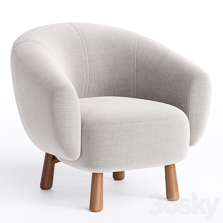 Rio Calligaris Armchair 3DS Max Model - thumbnail 1