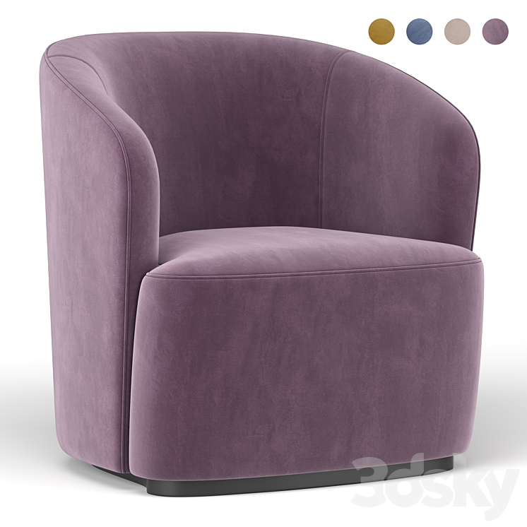 Ritz armchair 3DS Max - thumbnail 1