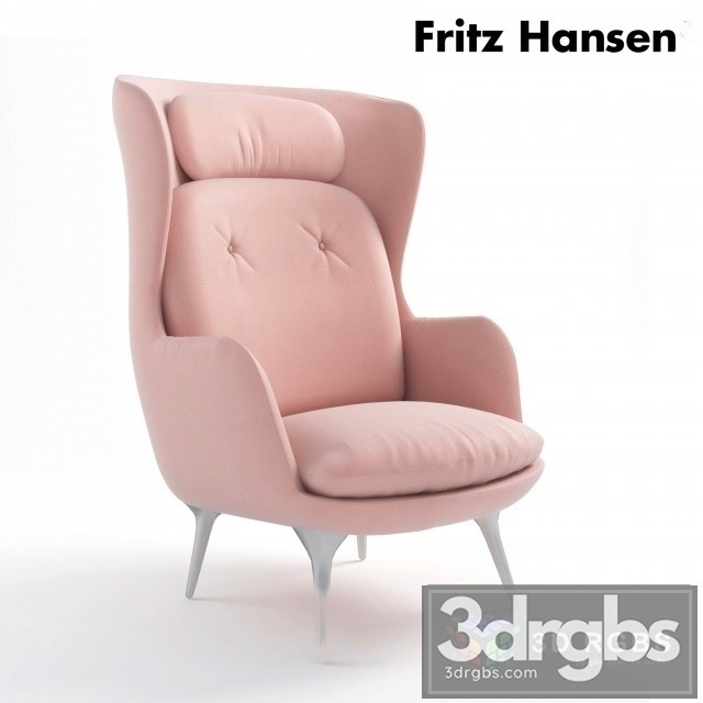 Ro Fritz Hansen Armchair 3dsmax Download - thumbnail 1