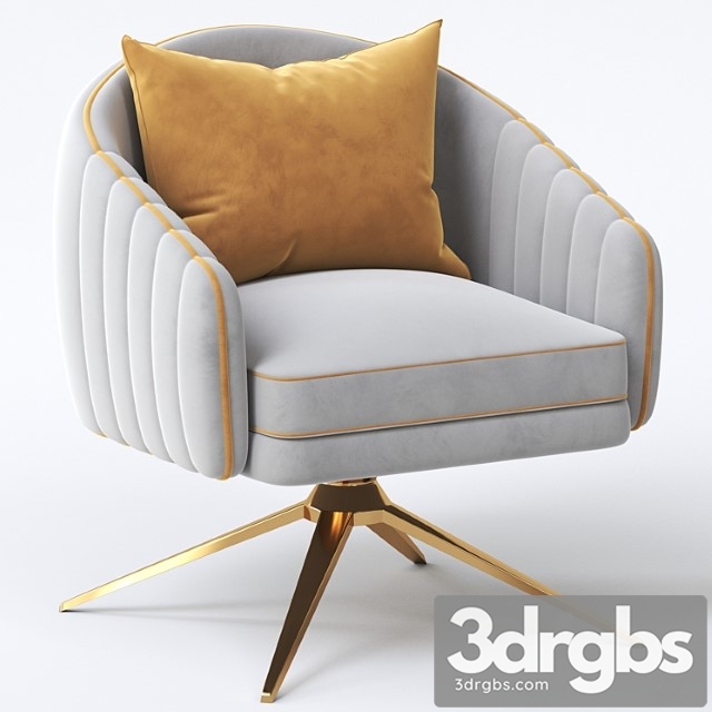 Roar Rabbit Pleated Swivel Chair 3dsmax Download - thumbnail 1