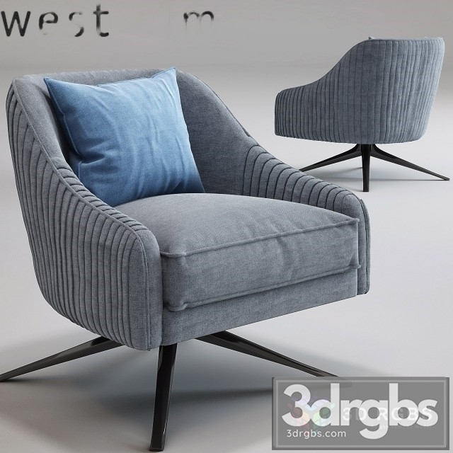 Roar Rabbit Swivel Chair 3dsmax Download - thumbnail 1