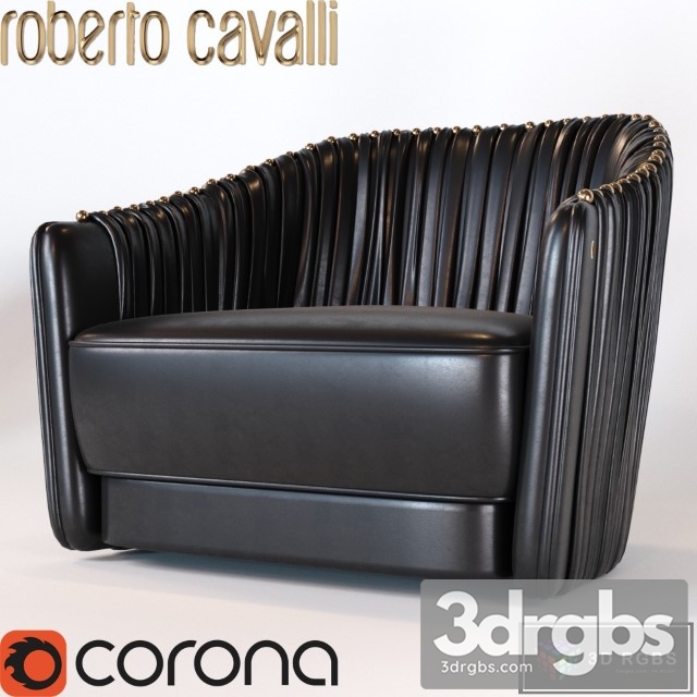 Roberto Cavalli Armchair 3dsmax Download - thumbnail 1