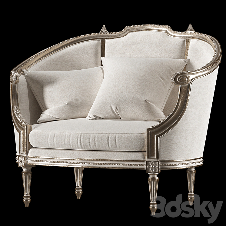 roberto giovannini and eloquence armchair 3DS Max Model - thumbnail 1