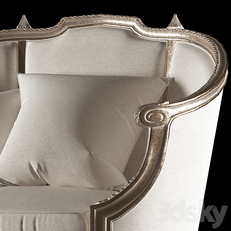 roberto giovannini and eloquence armchair 3DS Max Model - thumbnail 2