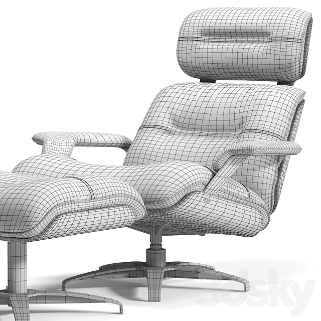 Roche Bobois ATHEA Armchair 3DSMax File - thumbnail 3