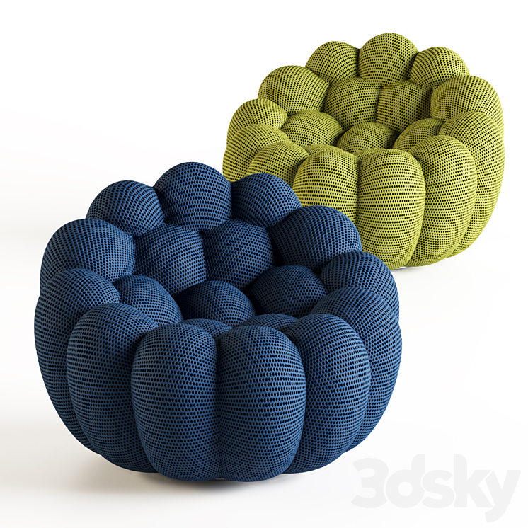 Roche Bobois BUBBLE Armchair 3DS Max Model - thumbnail 2